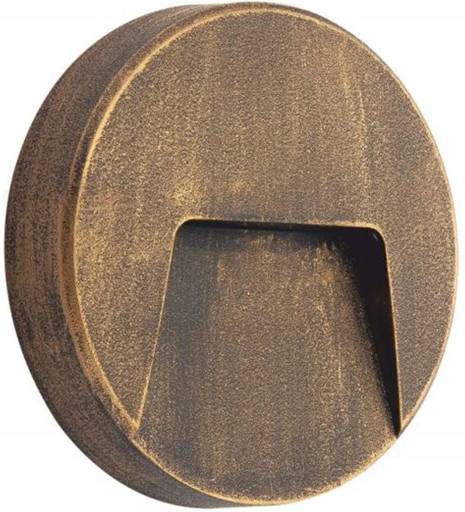 Aca Lighting Led kerek fali lámpa rozsda 230V Ac IP65 3W 3000K 200LM R