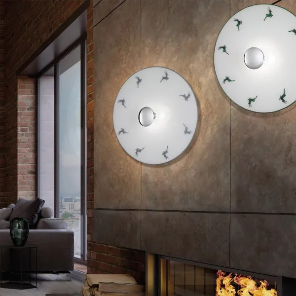 Kolarz A1353.61.XL.5.Gr.100 NONNA fali lámpa 1xE27/100W/230V szarvas szürke