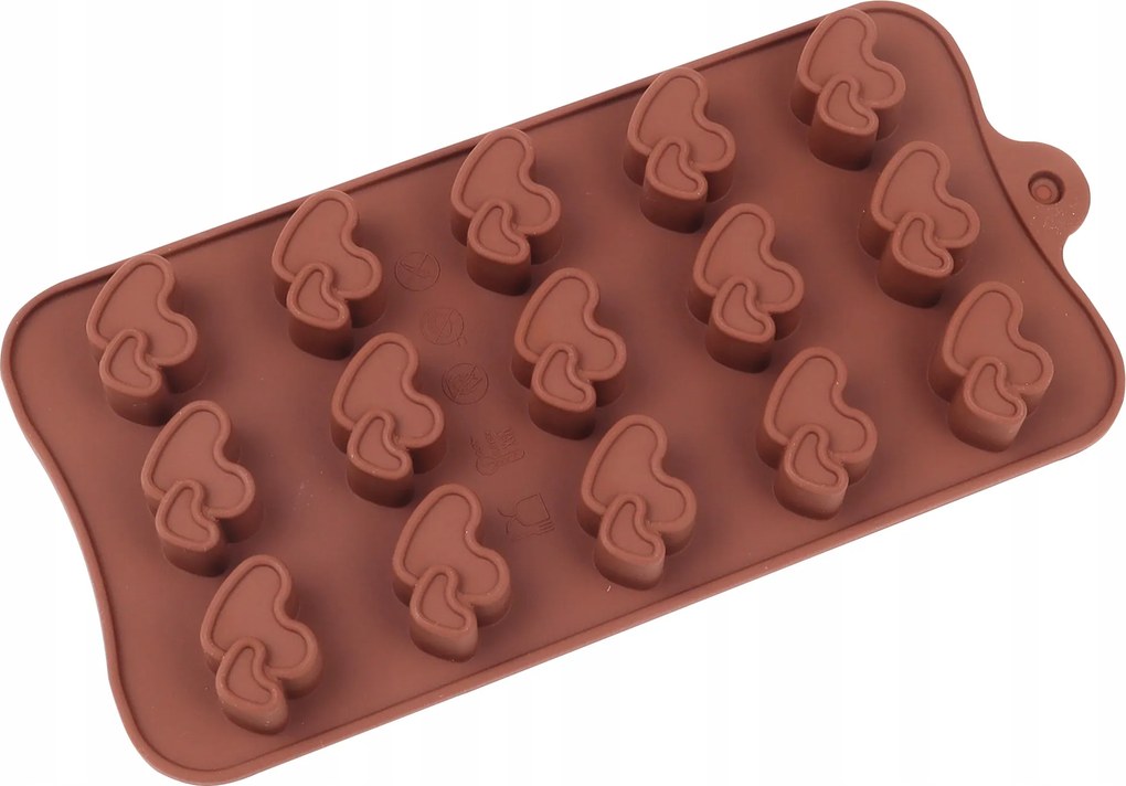 Szilikon öntőforma szívek desszertek csokoládé dekoráció Valentin nap