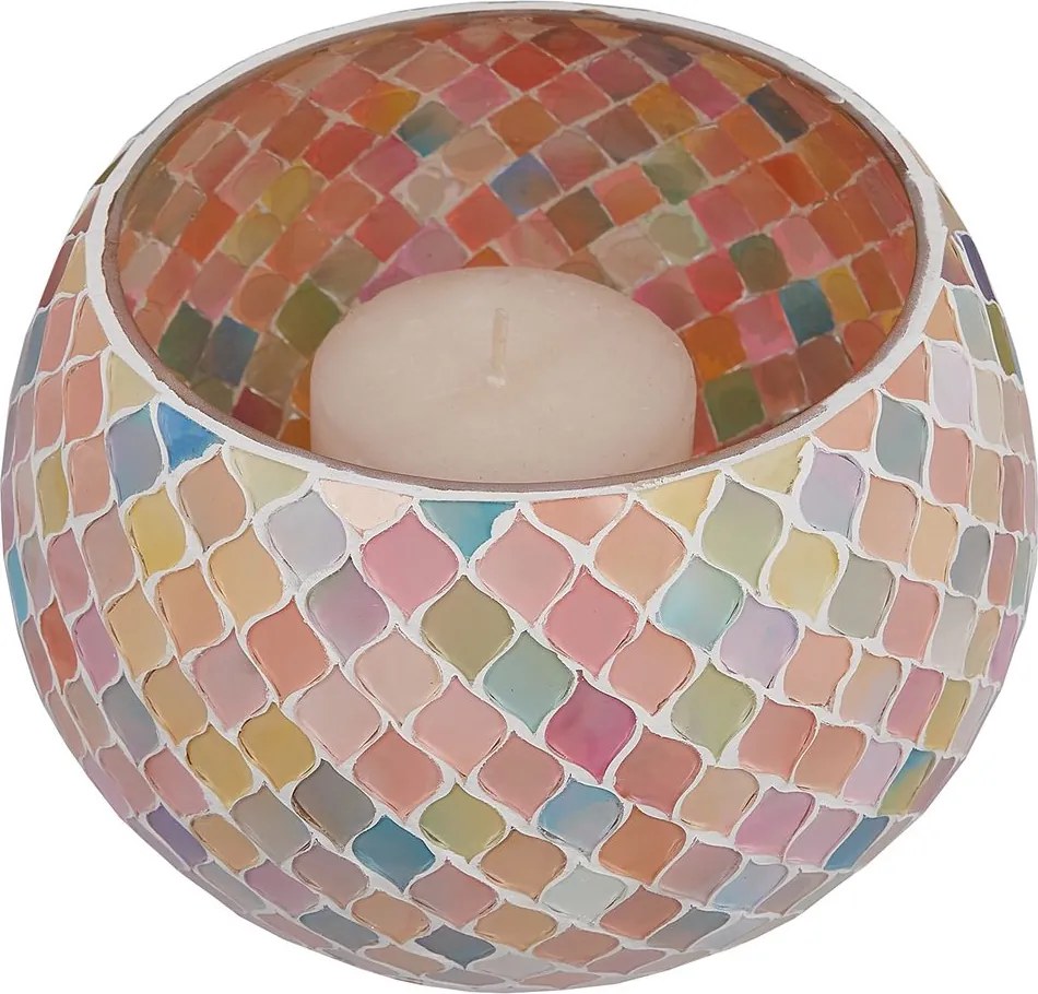 PASTEL LIGHTS mozaik mécsestartó Ø 18 cm