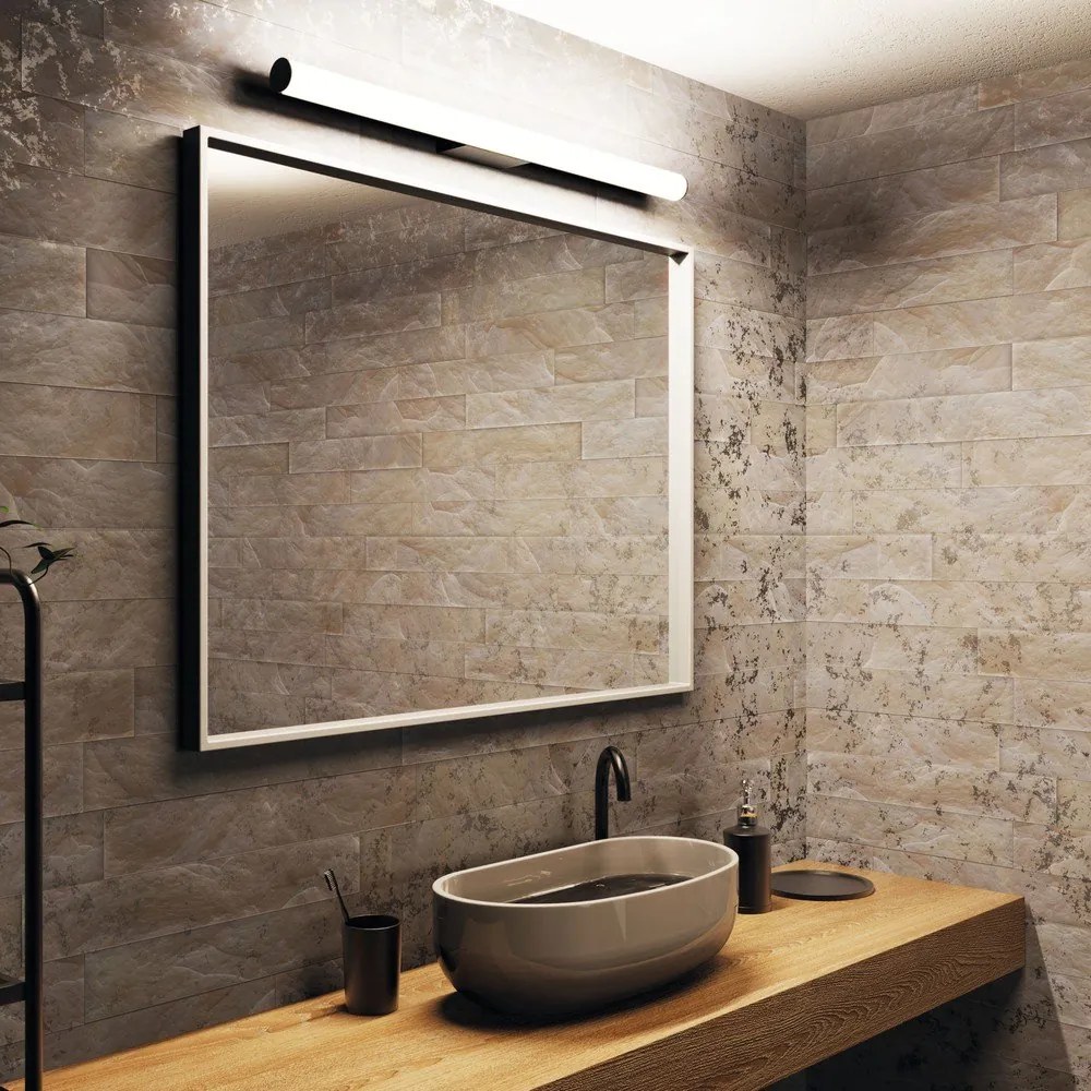 Caspio fekete falilámpa, hosszúság 90 cm - SULION