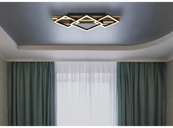 Globo 67344D2 - LED mennyezeti lámpa OBRIEN LED/24W/230V + LED/8W 3000K 31x61cm
