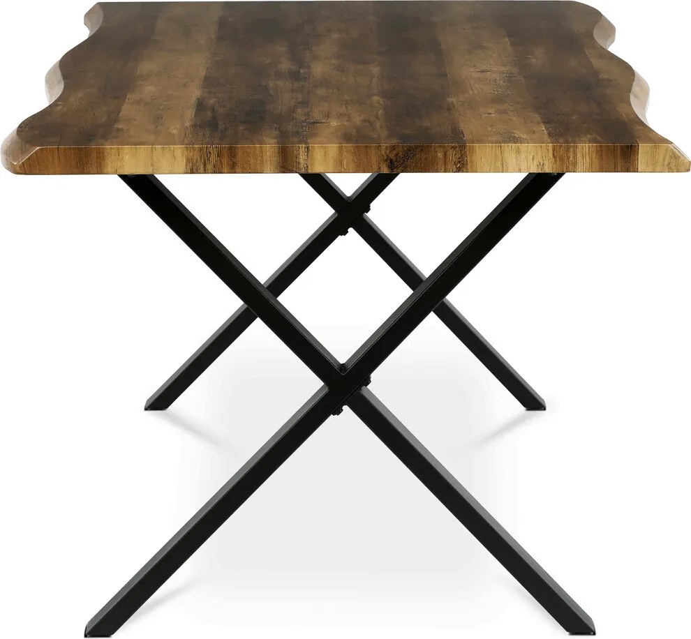 Étkezőasztal 210x100 cm MDF old wood