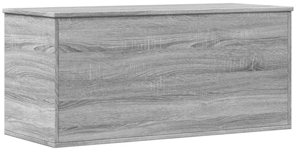 szürke sonoma szerelt fa tárolóláda 100x42x46 cm