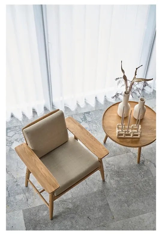 Krémszínű agyagkerámia váza Elv – Villa Collection