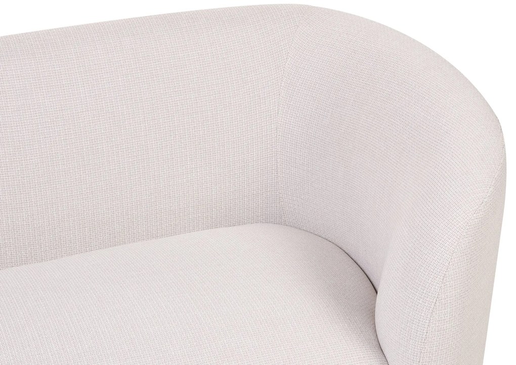 Kétszemélyes bézs és fekete kanapé LOEN Beliani