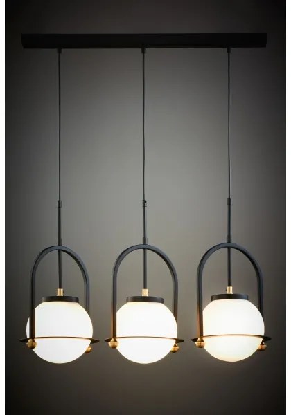 Jupiter 1916 - Kábeles csillár ROSSO 3xE27/15W/230V fekete