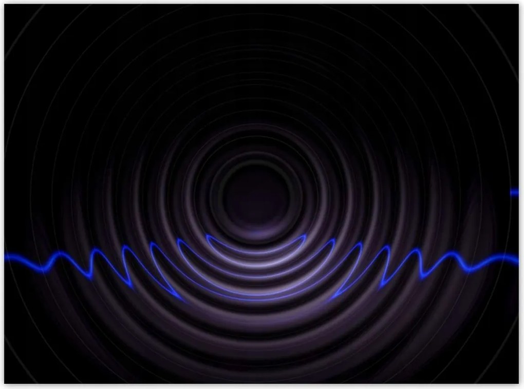 Poszterek 135x100 Zenei hullámok