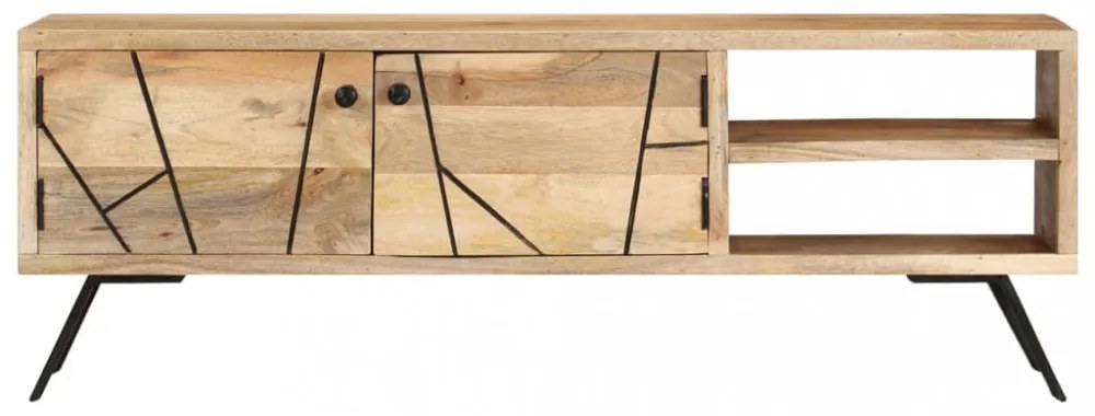 tömör mangófa TV-szekrény 110 x 30 x 40 cm