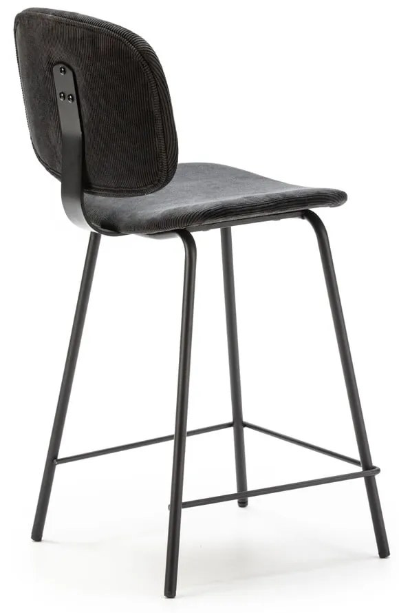 Fekete bárszék szett 2 db-os (ülésmagasság 66 cm) Arus – Marckeric