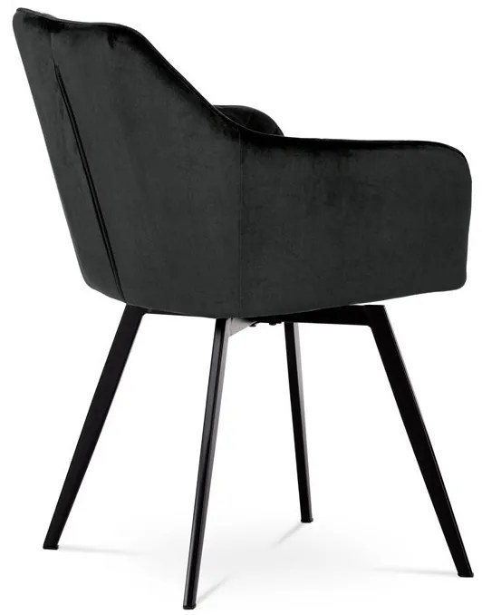 Fekete Bársony Étkezőszék. DCH-425 BK4