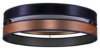 Duolla-LED Mennyezeti lámpa ROLLER DUO SHINY LED/24W/230V átm. 45 cm kék/réz