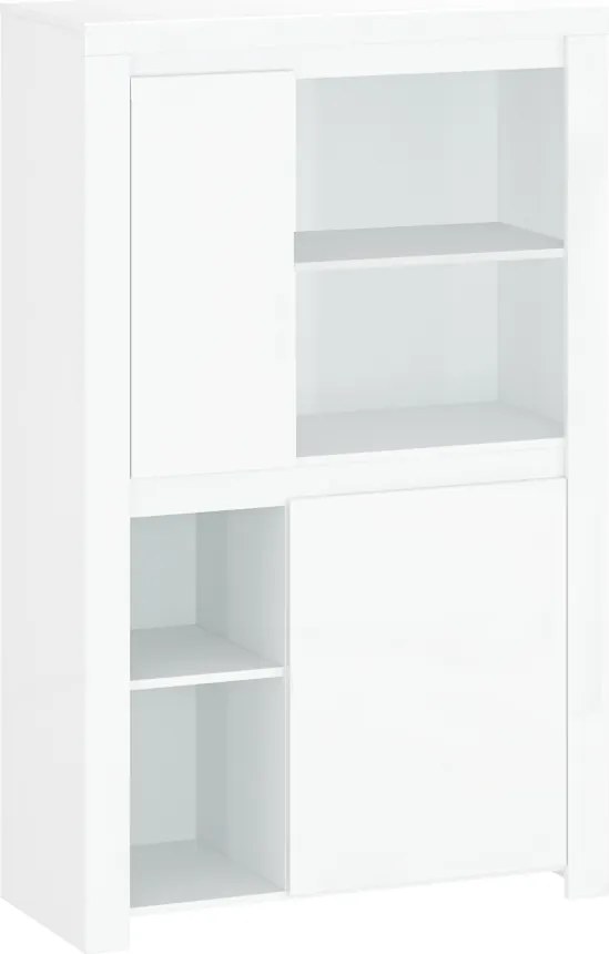 Polcállvány 2D, fehér fényes, LINDY