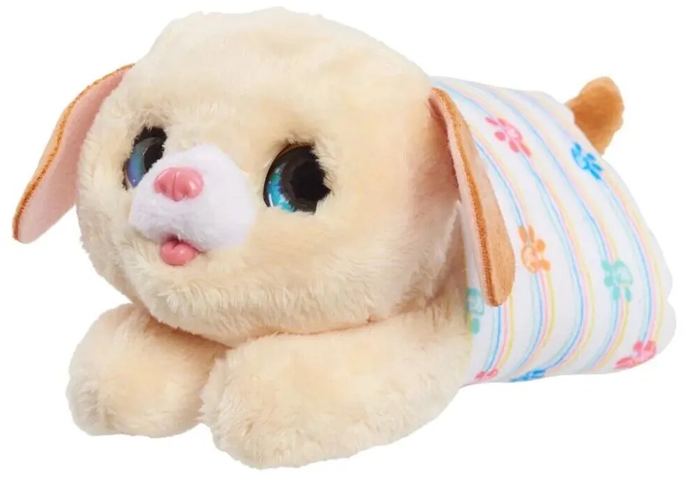 FurReal Newborns PUPPY, interaktív plüss kiskutya,világosbarna