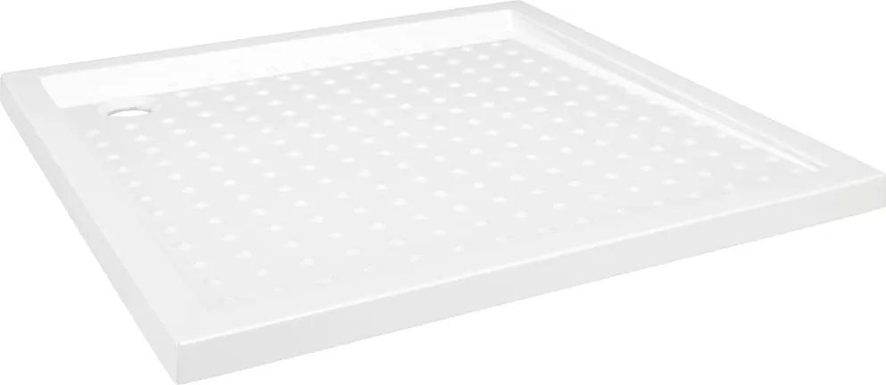 vidaXL fehér pettyes ABS zuhanytálca 90 x 90 x 4 cm