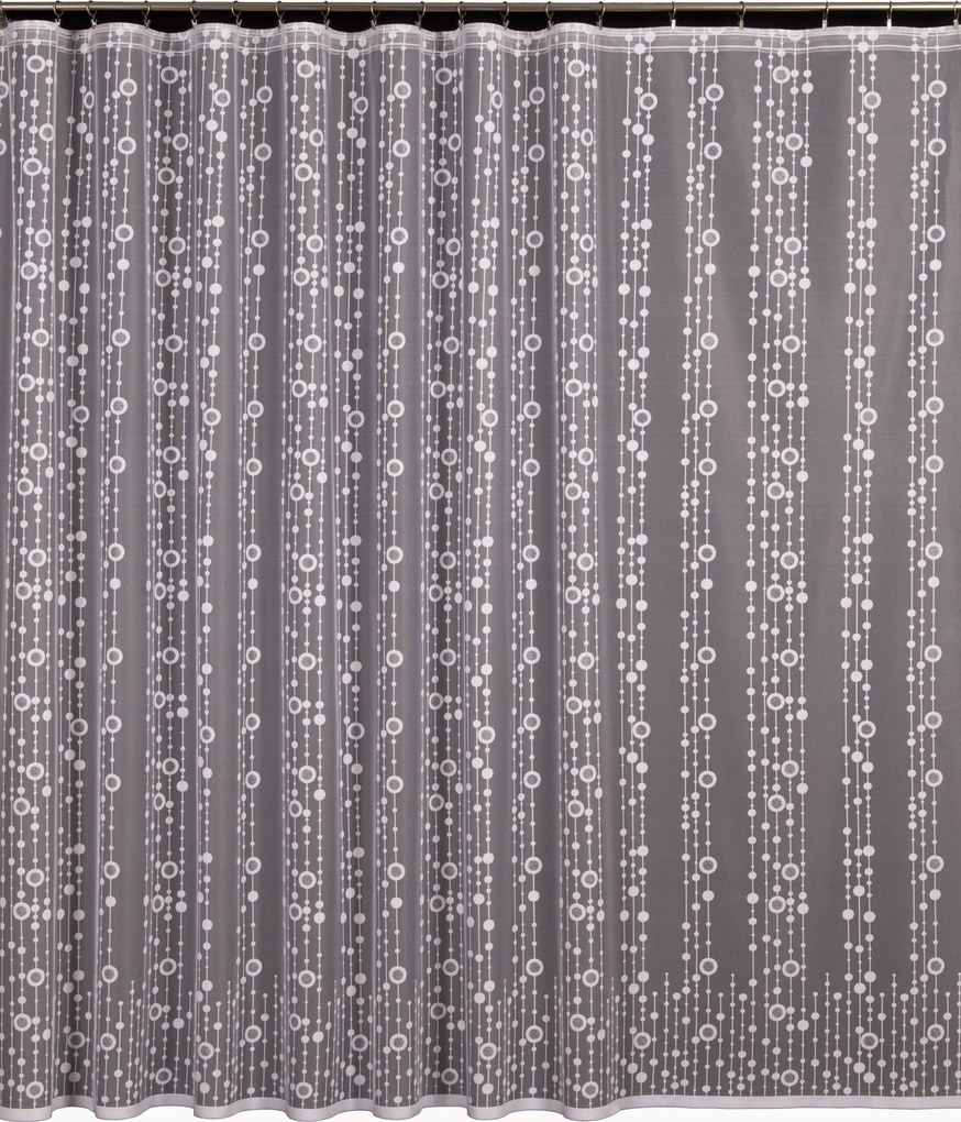 Mg Függöny jacquard 4305 Fehér 200x250 kész szalaggal