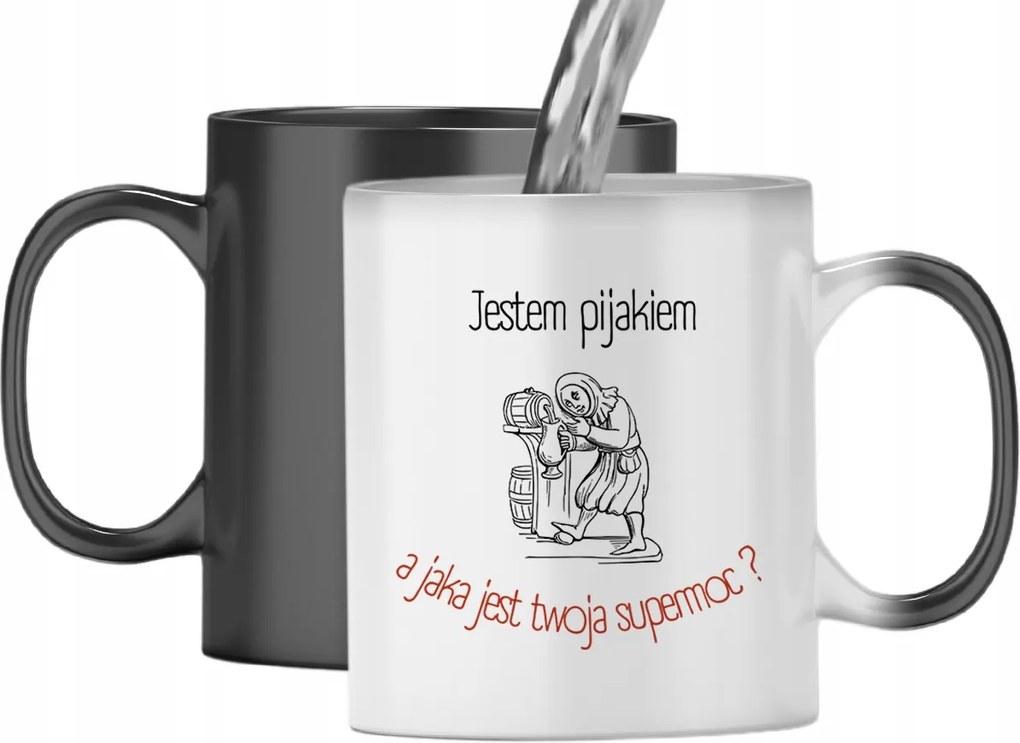 Mágikus Bögre Alkoholistáknak Színváltós Nyomtatott Fényképpel