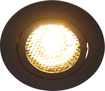 Okos süllyesztett spot fekete, WiFi GU10 állítható - Ude Honey