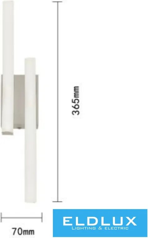 UNIVERSO Fali lámpa LED 10w 800lm 4000k IP20 365×70mm fehér