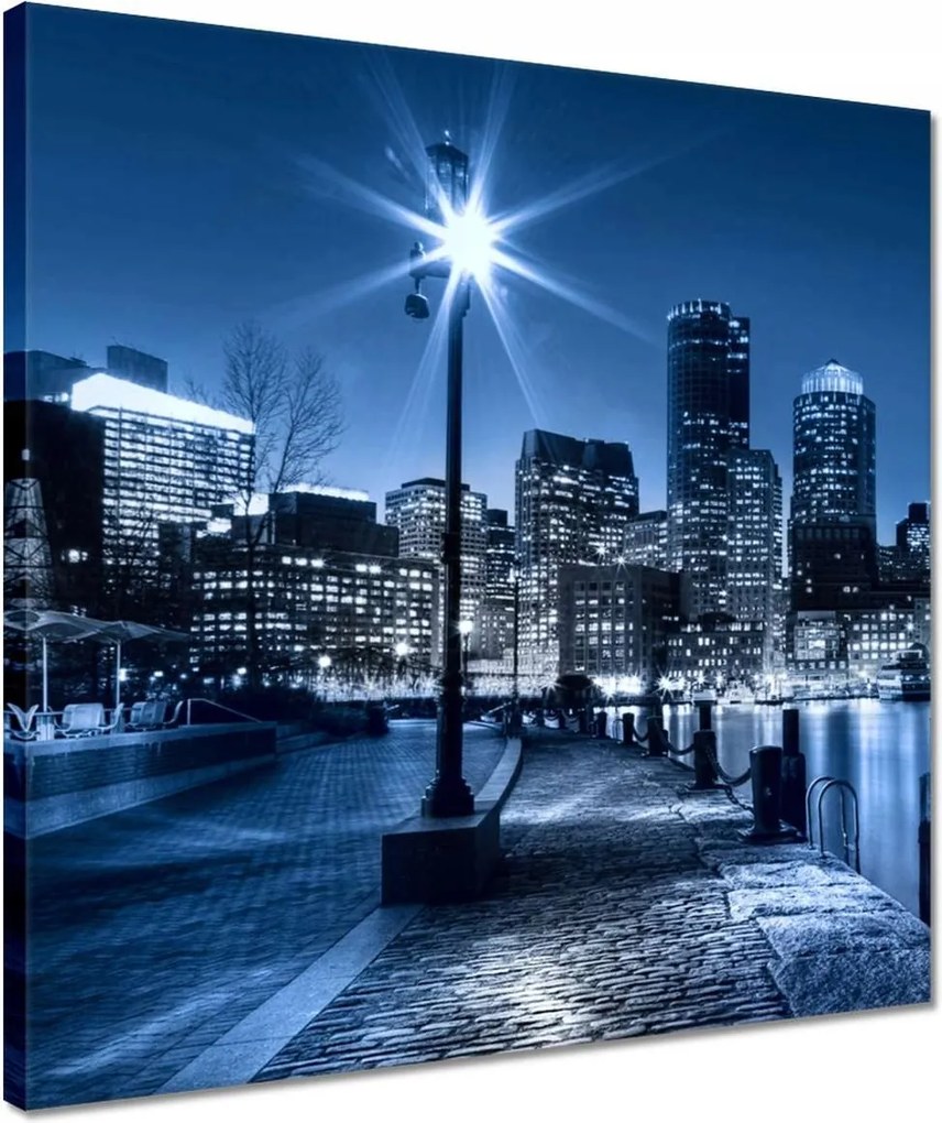 Vászonkép 40x40 Éjszakai városkép