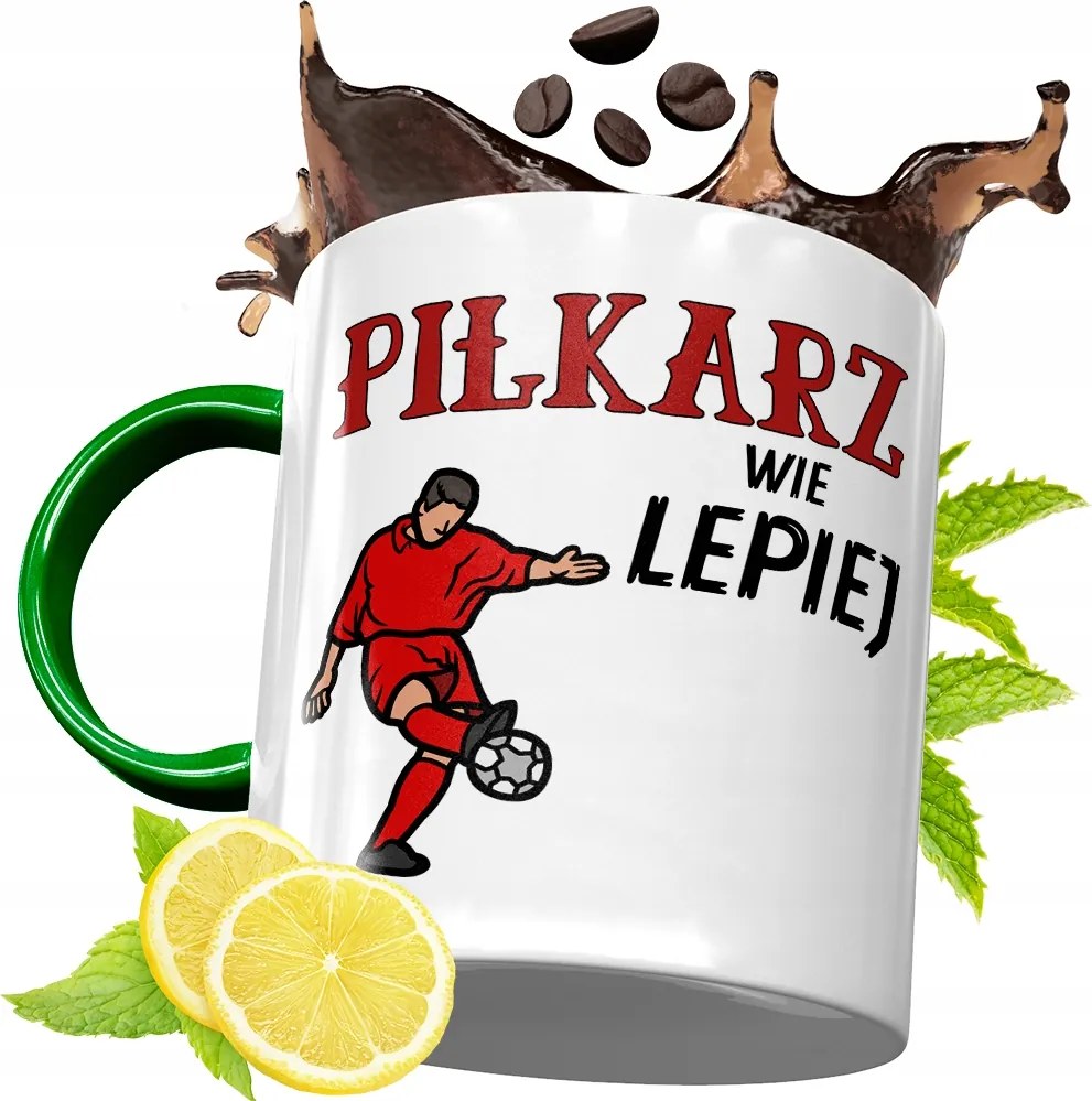 Zöld Bögre Labdarúgónak Születésnapi Ajándék fényképes nyomtatással