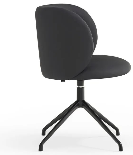 Fekete kárpitozott étkezőfotel Mogi – Teulat