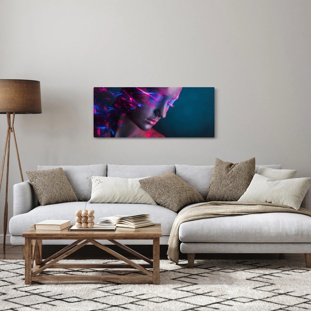 Csillogó nő képe (120x50 cm)