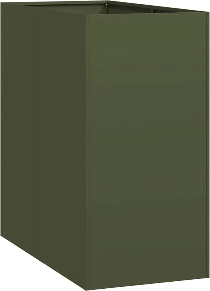 vidaXL olívazöld acél növénytartó 40x80x80 cm