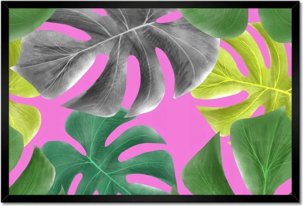 Poszter keretben 60x40 Levelek Monstery