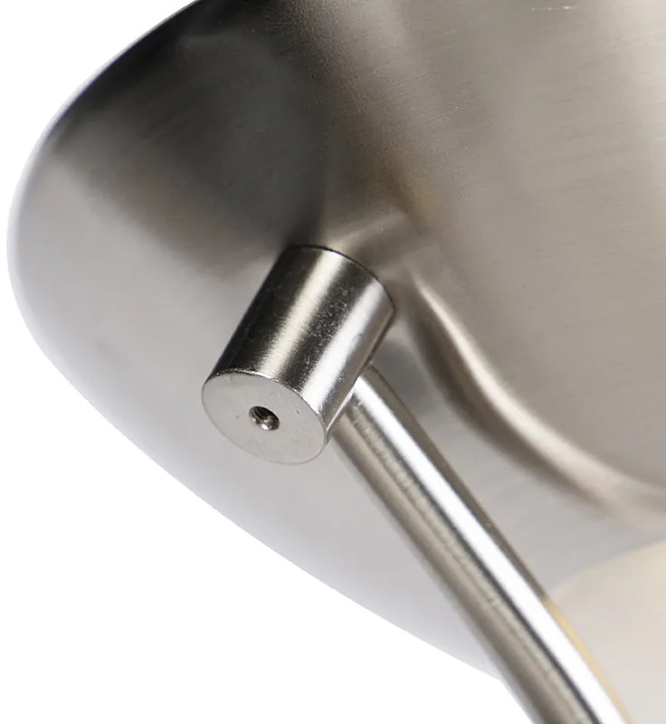 Acél állólámpa olvasólámpával, LED-del és dimmerrel - Diva 2