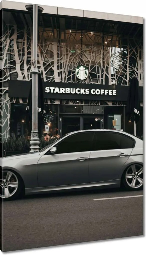 Vászonkép 80x120 Beemka Starbucks Bmw