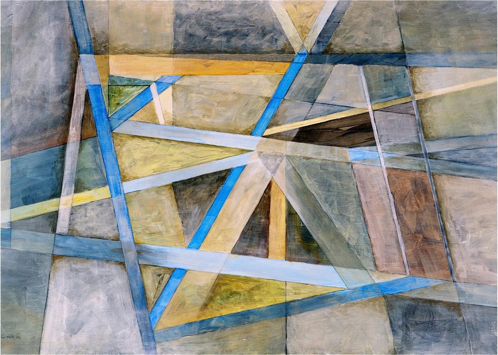 Kép - Absztrakció (üvegen) (70x50 cm)