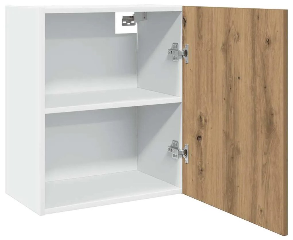 “Lyon” 2 db kézműves tölgy színű szerelt fa függő szekrény