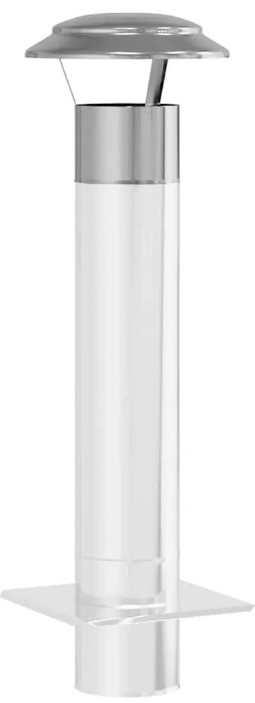 Eső Borító Kémény Ezüst 25 x 25 x 20 cm Rozsdamentes acél