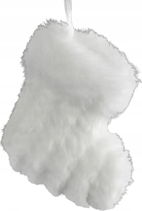 Karácsonyi dísz 8x9 Zokni 314 fehér