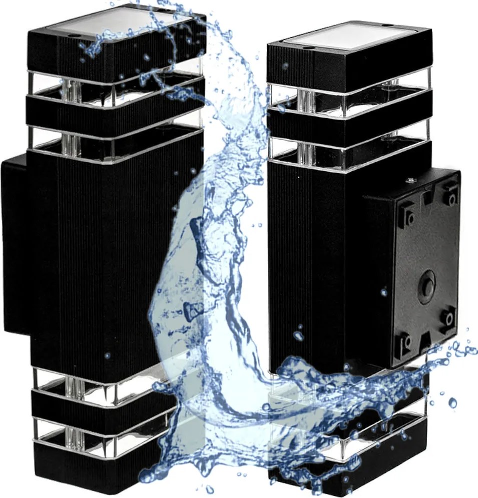 Kerti fali lámpa Berge fekete GU10 40 W