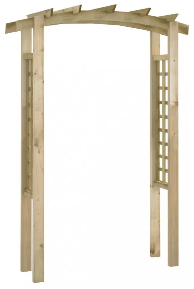 Fa rácsos boltív 150 x 60 x 210 cm
