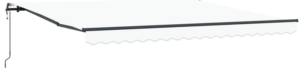 Automatikus Behúzható napellenző Fehér 400x300 cm