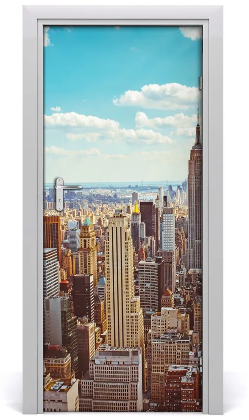 Poszter tapéta ajtóra New York-i járat madár 75x205 cm