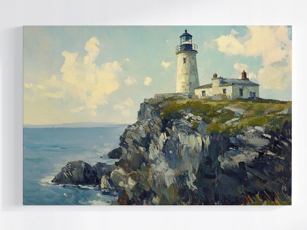 Poszter Tájkép Írország Szikla Tenger Világítótorony 120x80