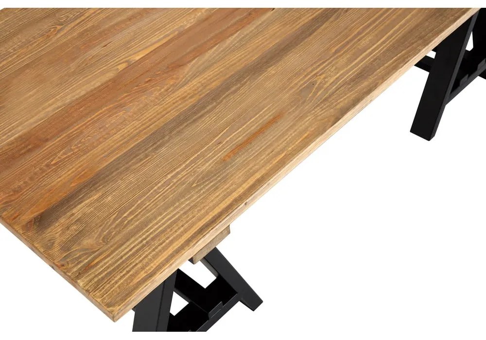 Natúr színű dohányzóasztal borovi fenyő asztallappal 80x140 cm Hampstead – Premier Housewares