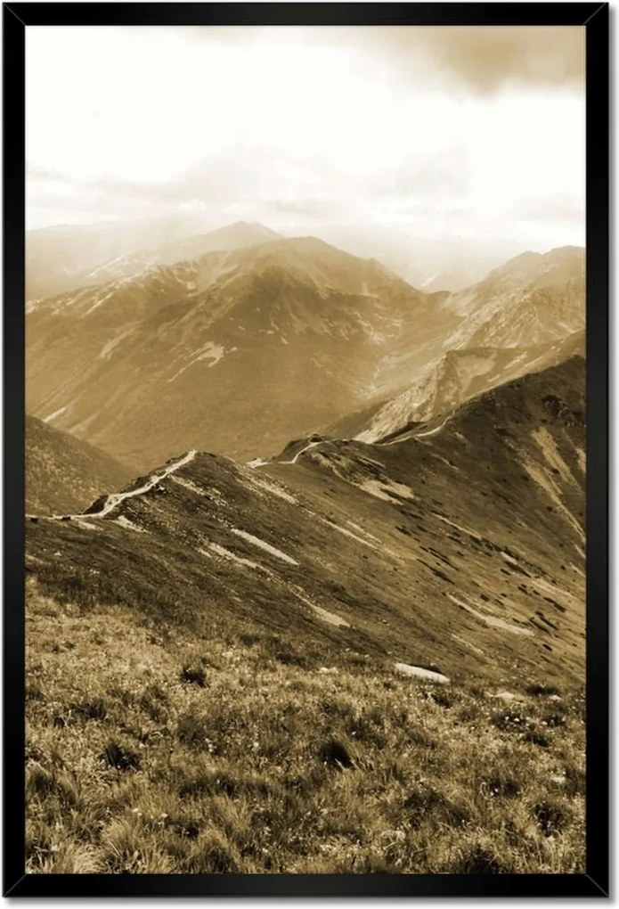Poszterek keretben 40x60 Tátra Lengyel hegyek Kilátás
