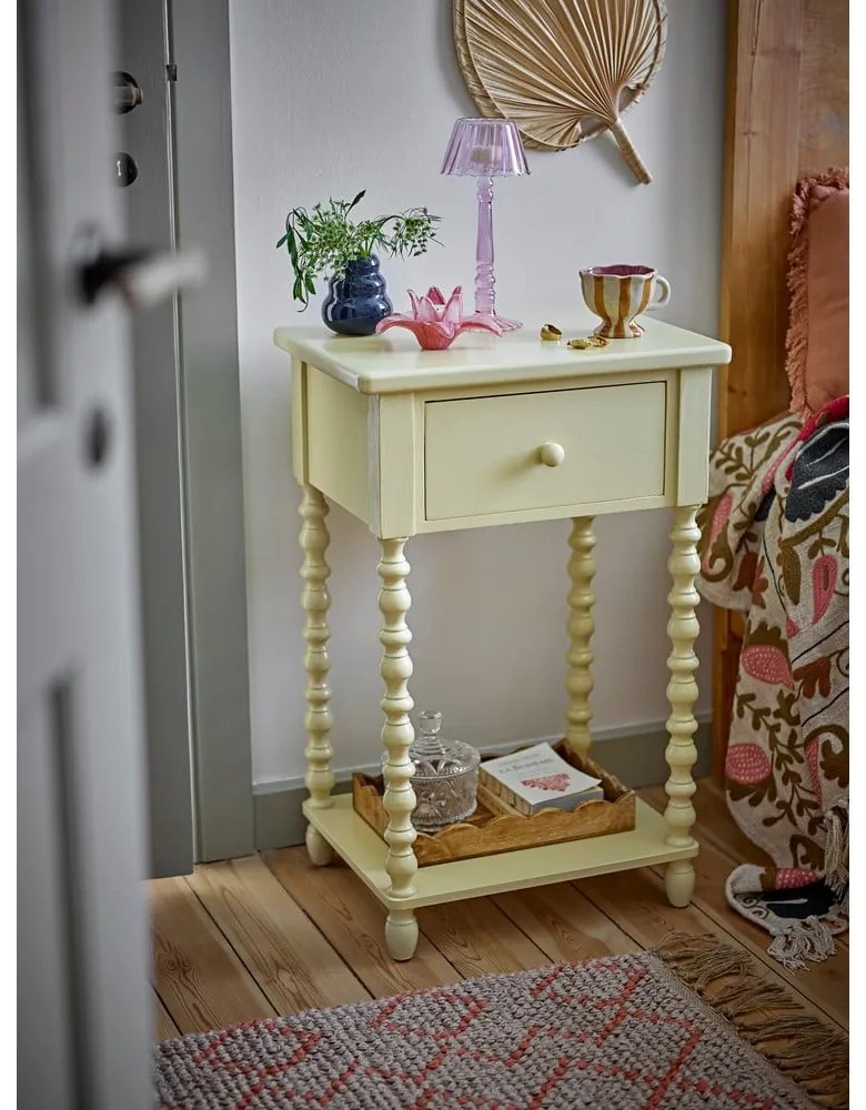 Világossárga éjjeliszekrény Salino – Bloomingville