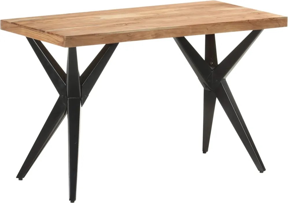 vidaXL tömör akácfa étkezőasztal 120 x 60 x 76 cm