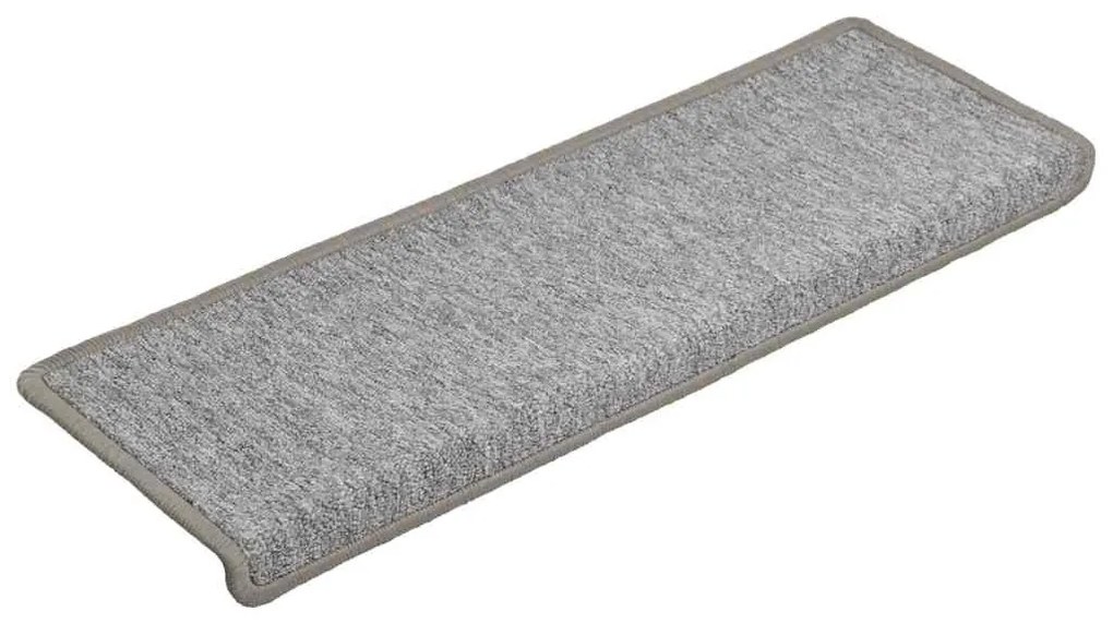 30 db világosszürke lépcsőszőnyeg, téglalap alakú széllel, 65 x 21 x 4 cm
