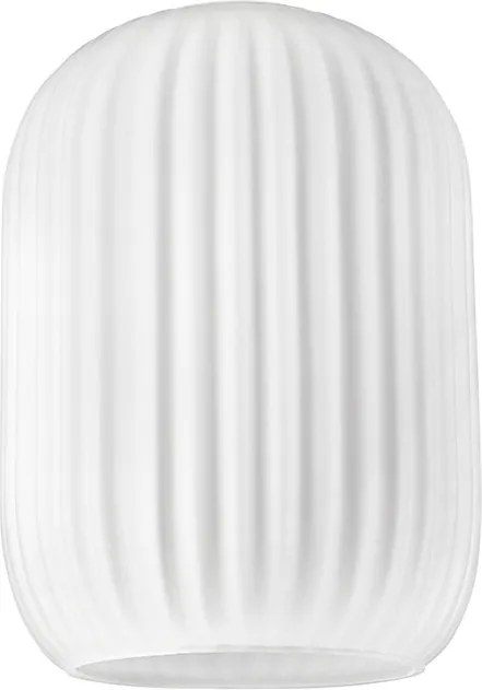 Leyla lámpabúra fehér, bordázott 14,5CM E27