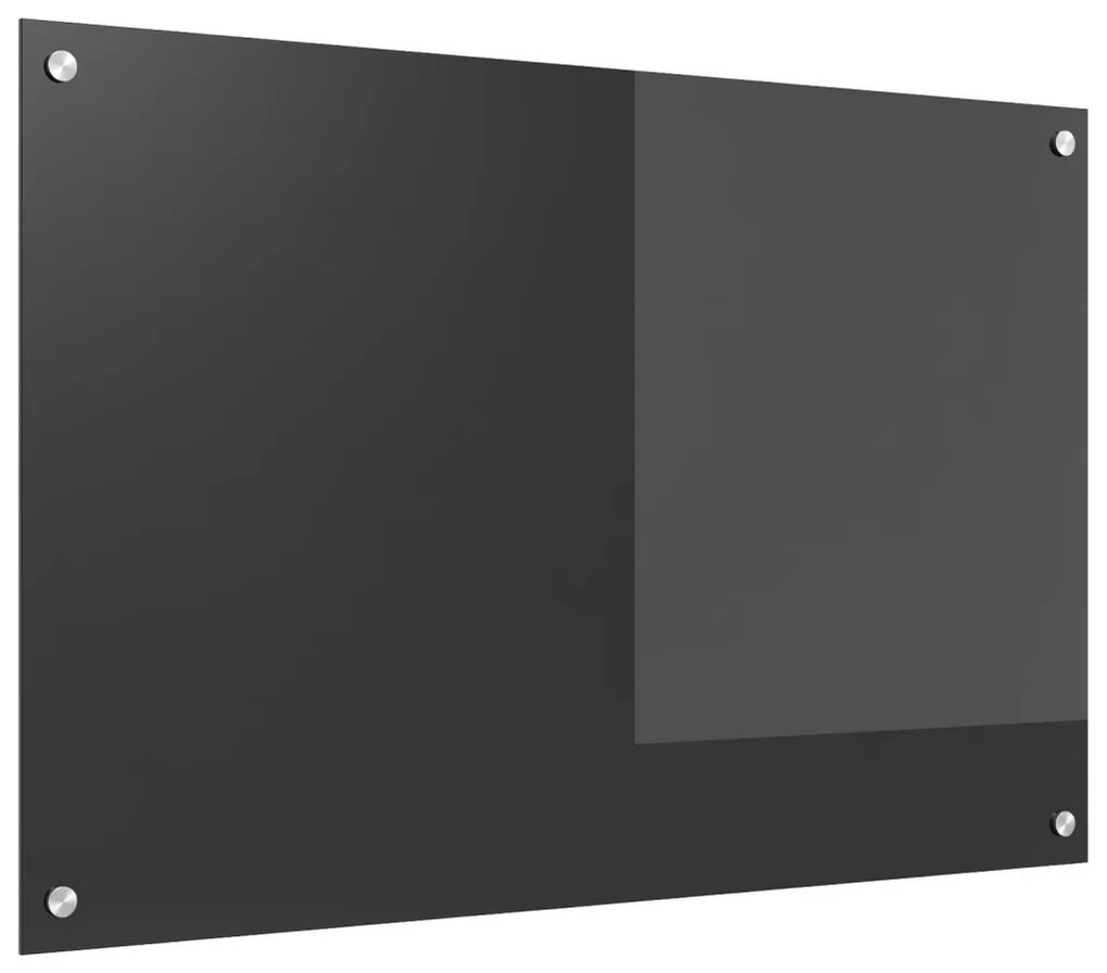 Konyhai Csempe Sötétszürke 90x60x0,6 cm Edzett Üveg