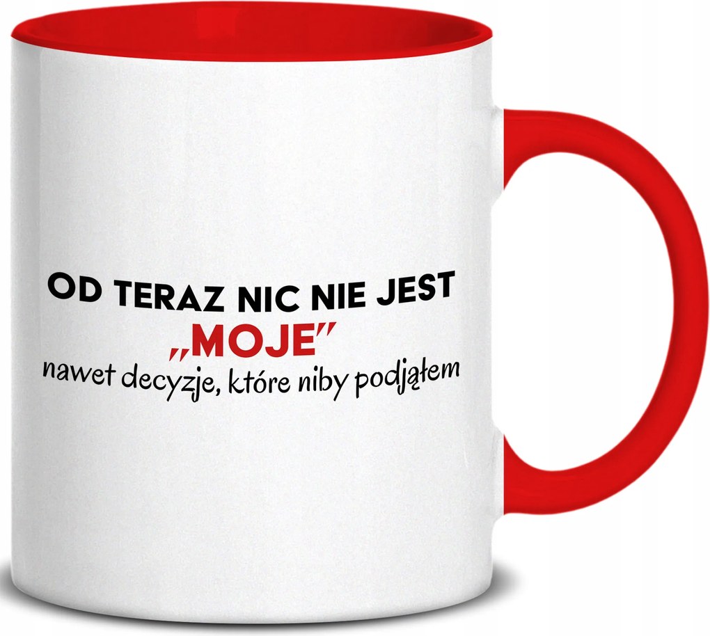 Bögre Piros Fül Mostantól Semmi Sem Az Én Esküvőm Évforduló Ajándék