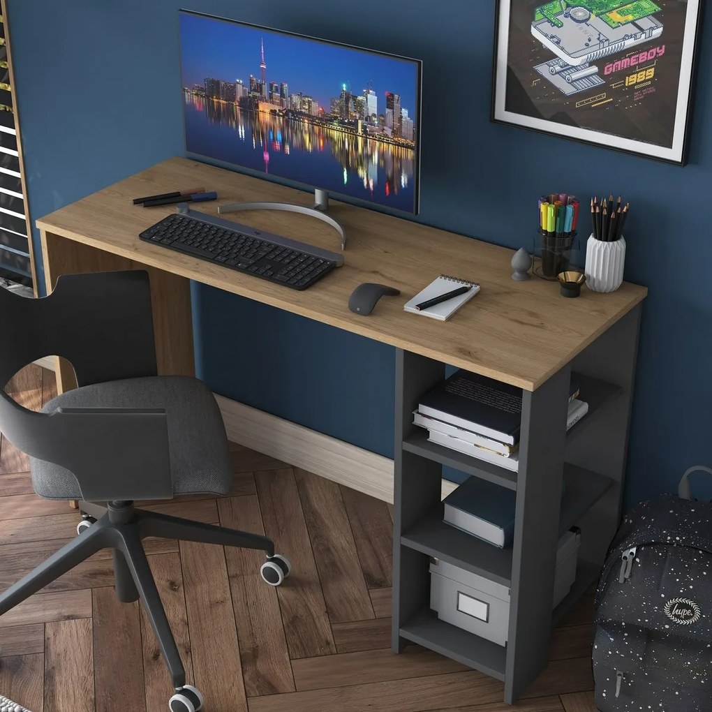 Hamen Walnut and Anthracite íróasztal