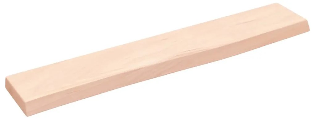 kezeletlen tömör tölgyfa fali polc 60x10x2 cm